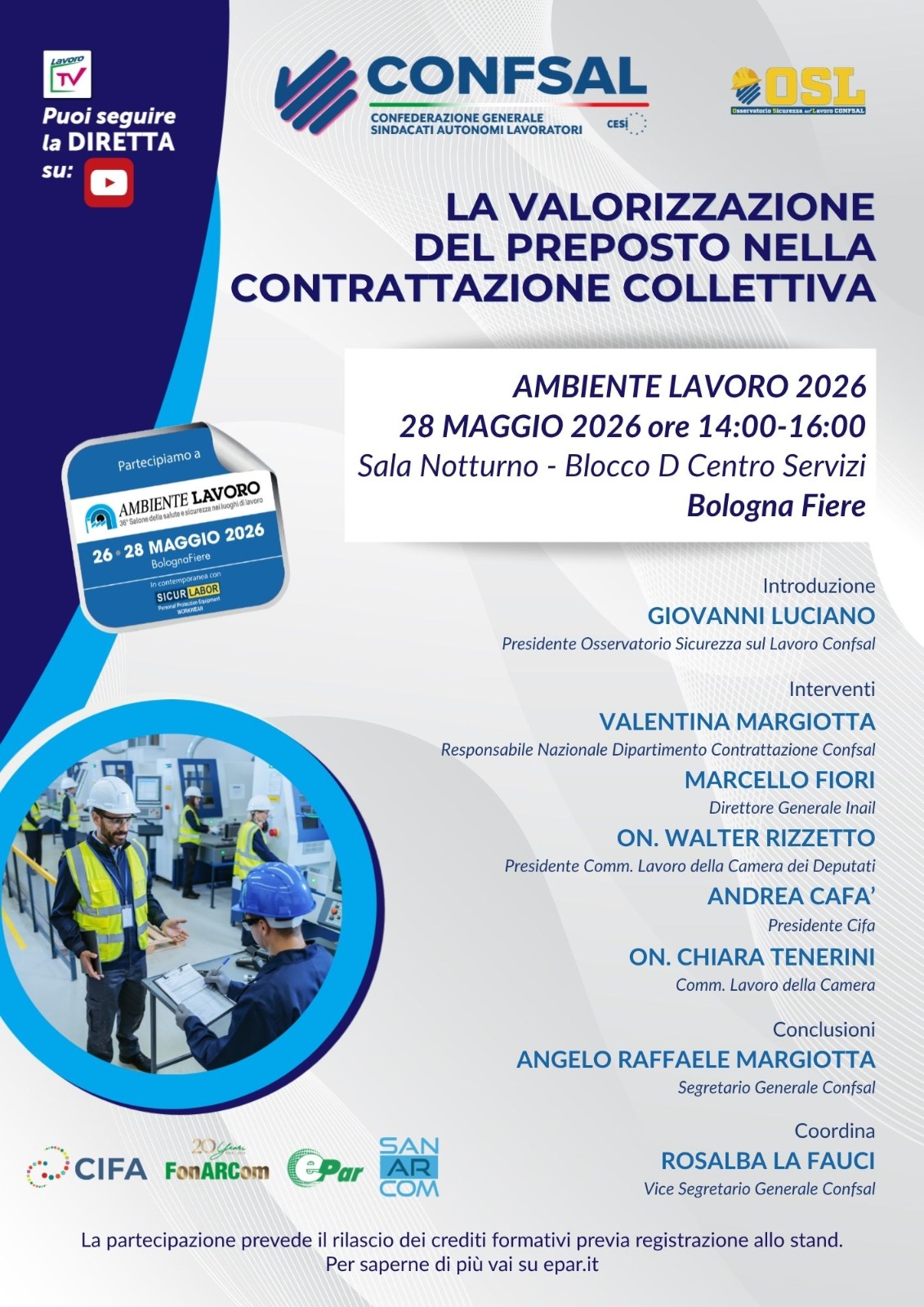 Locandina Ambiente Lavoro 2026